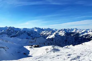 Skifahren am Nebelhorn.